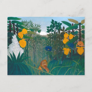 Carte Postale Henri Rousseau restauré Réparation de l'oeuvre du