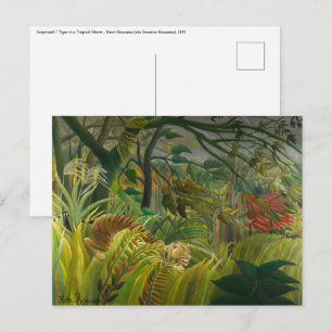Carte Postale Henri Rousseau - Surpris !