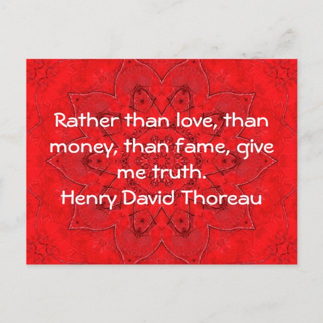 Carte Postale Henry David Thoreau (Devant)