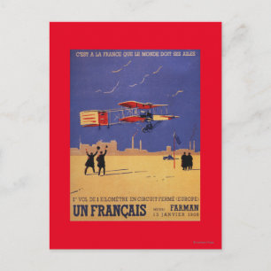Carte Postale Henry Farman vole à Issy-les-Moulineaux