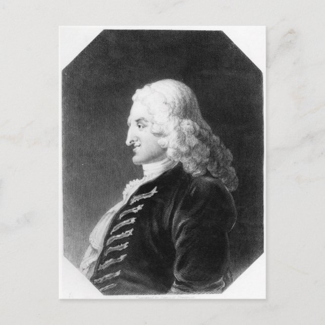Carte Postale Henry Fielding gravé par Samuel Freeman (Devant)