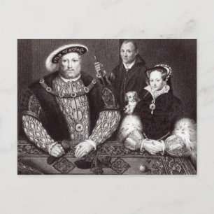 Carte Postale Henry VIII, sa fille la reine Mary