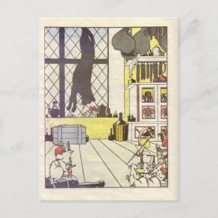 Carte Postale Heorhiy Narbut-How souris enterré le chat