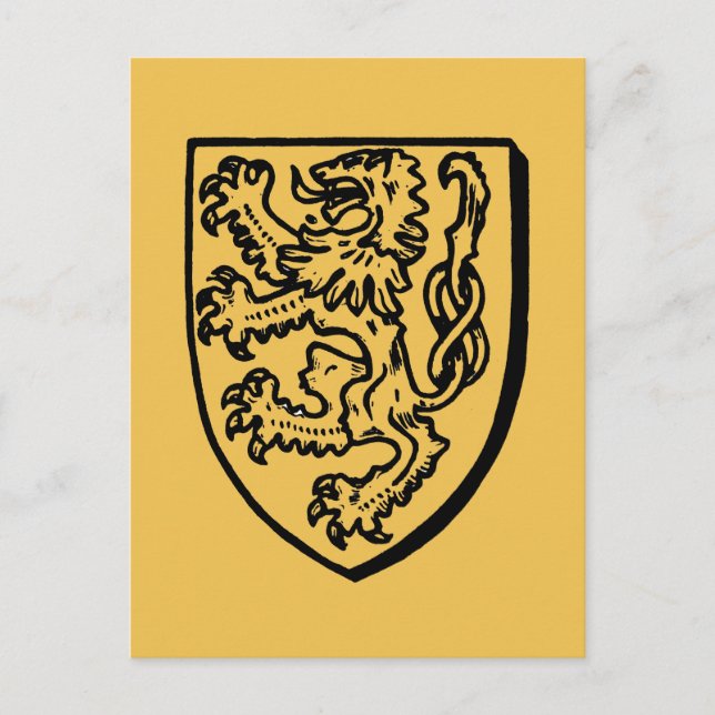 Carte Postale Heraldry : Lion (Devant)