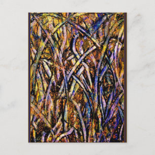Carte Postale Herbe De Verre Carnavalesque Avec Fungus De Moule