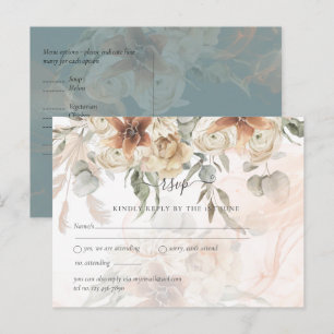 Carte Postale Herbe des Pampas en terre cuite Mariage BOHO