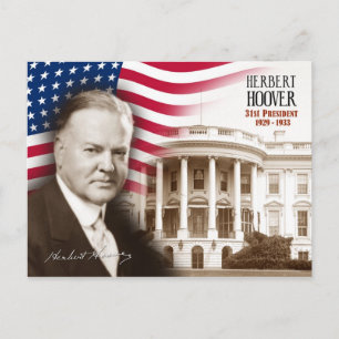 Carte Postale Herbert Hoover - 31e président des États-Unis