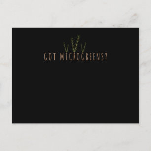 Carte Postale Herbes de jardin Micro Greens