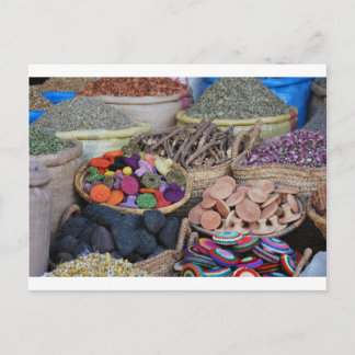 Carte Postale Herbes et épices marocaines