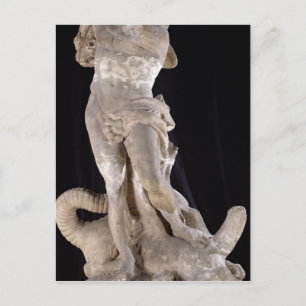 Carte Postale Hercules combattant l'hydre de Lérnaean