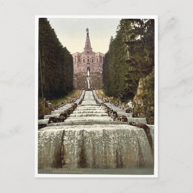 Carte Postale Hercules et Cascades, Wilhelmshohe, Cassel (c.-à-d (Devant)