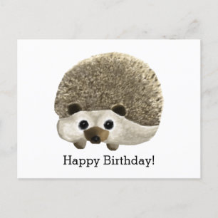 Carte Postale Hérisson Joyeux anniversaire