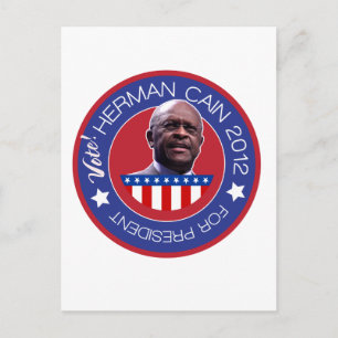Carte Postale Herman Cain for US President 2012