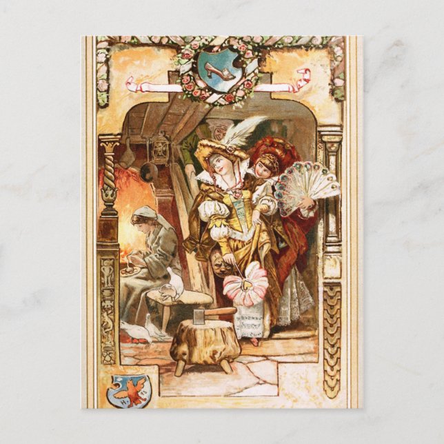 Carte Postale Hermann Vogel - Cendrillon (Devant)