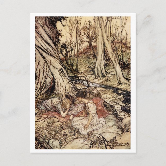 Carte Postale Hermia et Lysander (Devant)