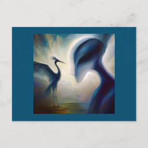 Carte Postale Heron animal Spirit 1