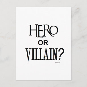 Carte Postale Héros ou Villian