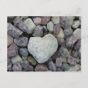 Carte Postale Herz aus Stein