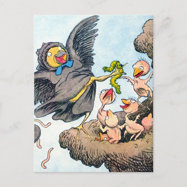 Carte Postale Heure d'alimentation (Devant)