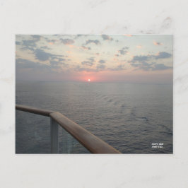 Carte Postale Heure d'or en mer