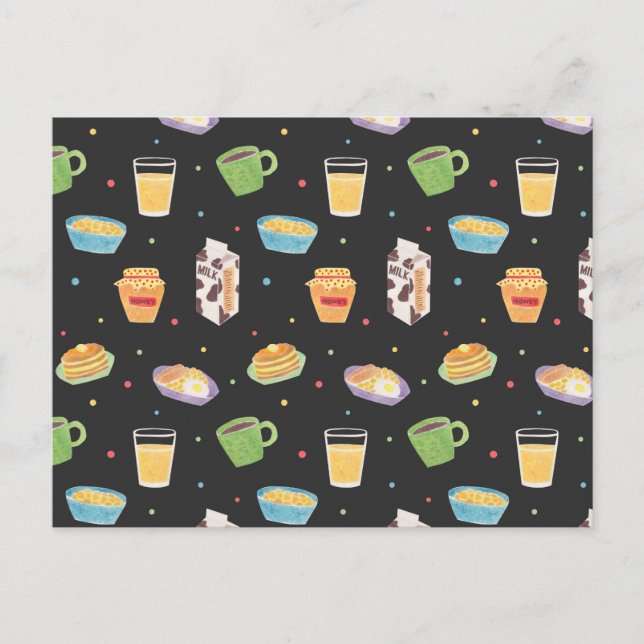 Carte Postale Heure du petit déjeuner (Devant)