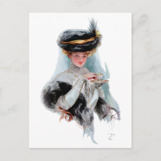 Carte Postale Heure du thé