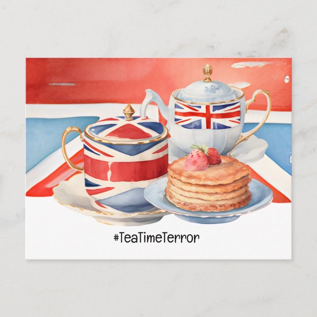 Carte Postale Heure du thé à Londres (Devant)