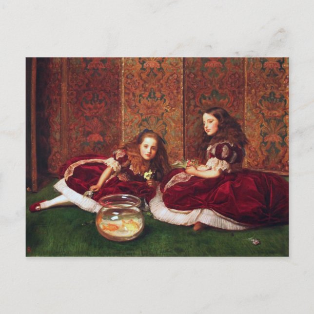 Carte Postale Heures de loisirs - John Everett Millais (Devant)