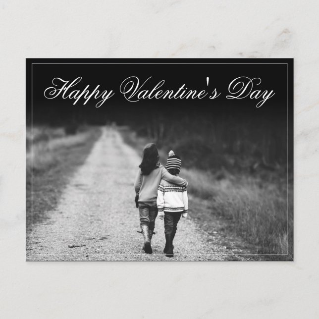 Carte Postale Heureuse Sainte-Valentin - côte à côte (Devant)