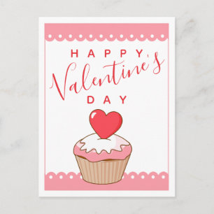 Carte Postale Heureuse Sainte-Valentin   Sweet Valentine Cupcake