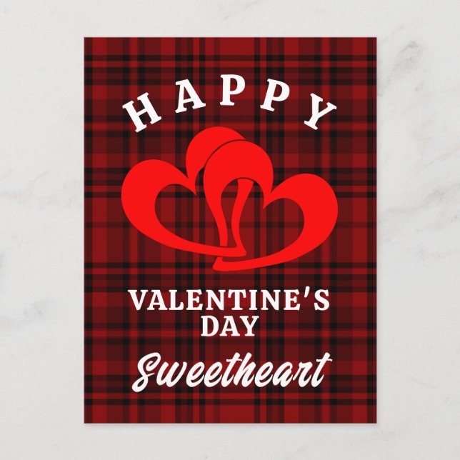 CARTE POSTALE HEUREUSE SAINTE-VALENTIN SWEETHEART (Devant)