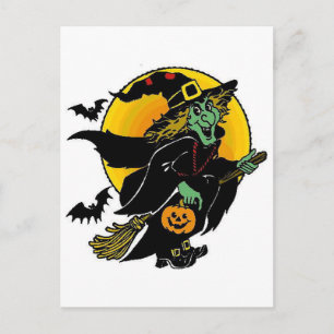 Carte Postale Heureuse sorcière