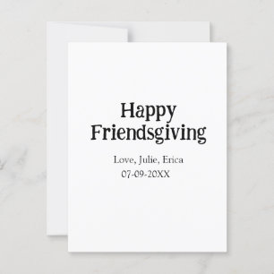 Carte Postale Heureux amis ajouter nom avec date d'amour simple