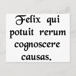 Carte Postale Heureux celui qui a pu apprendre le....