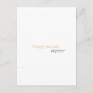 Carte Postale Heureux comme je suis