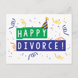 Carte Postale Heureux divorce