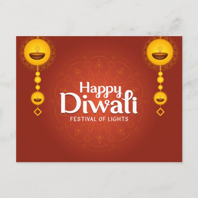 Carte Postale Heureux Diwali (Devant)
