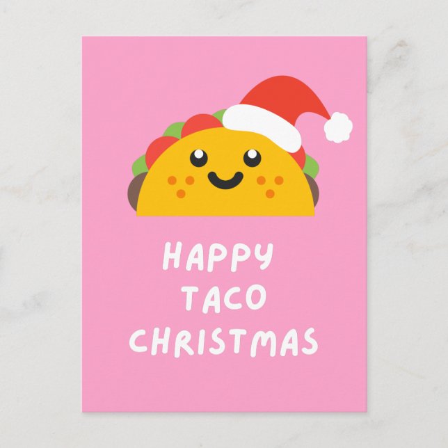 CARTE POSTALE HEUREUX TACO NOËL (Devant)
