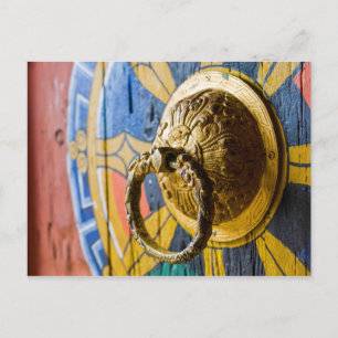 Carte Postale Heurtoir de porte coloré