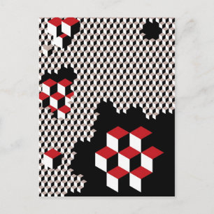 Carte Postale Hexagon conception géométrique abstraite