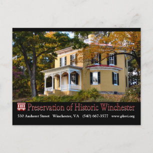 Carte postale Hexagon House in Fall Foliage