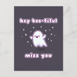 Carte Postale Hey Boo tiful Miss You Pun Card