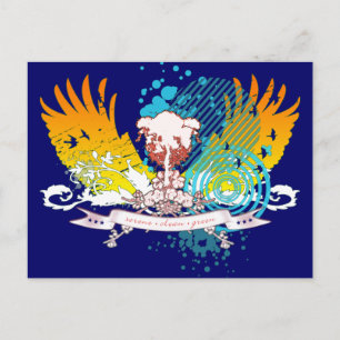 Carte Postale hi-fi tree.