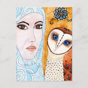Carte Postale Hibou
