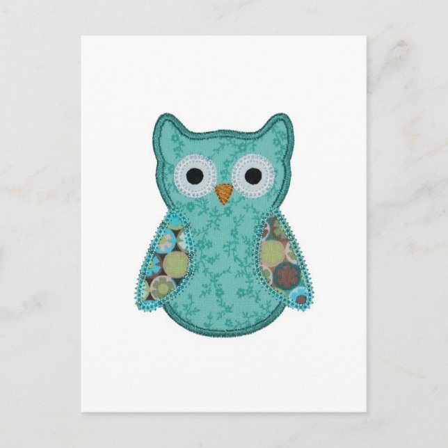 Carte postale hibou (Devant)