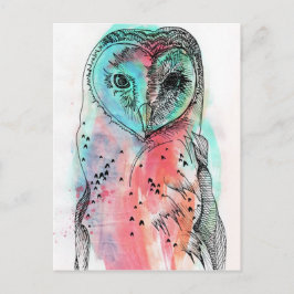 Carte Postale Hibou
