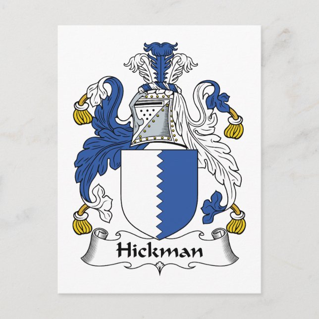 Carte Postale Hickman Family Crest (Devant)