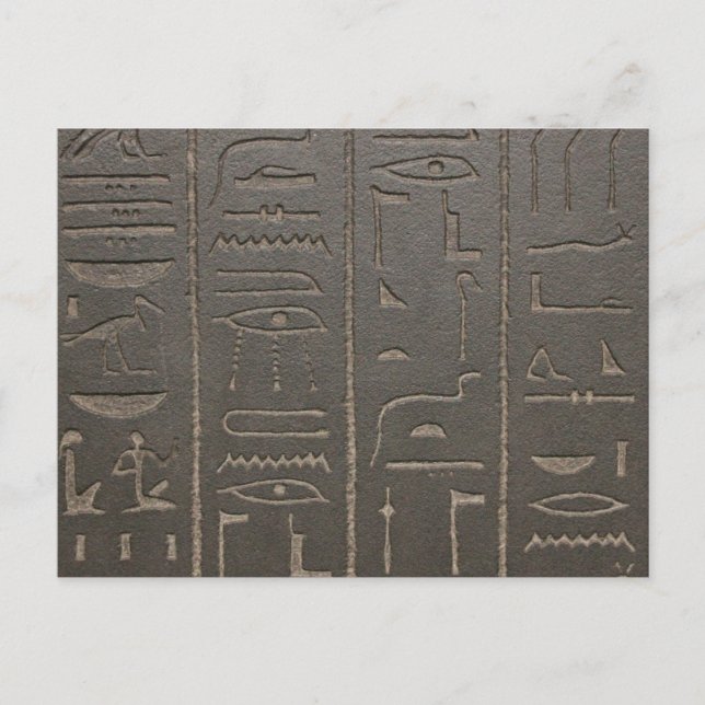 Carte Postale Hiéroglyphes égyptiens Symboles d'écriture de l'Ég (Devant)