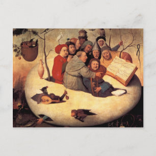 Carte Postale Hieronymus Bosch - Le concert dans l'oeuf