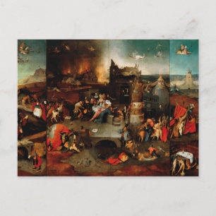 Carte Postale Hieronymus Bosch - Tentation De Saint Antoine